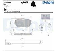 Jeu de plaquettes de frein DELPHI LP5046EV