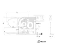 Jeu de plaquettes de frein FEBI BILSTEIN 180622