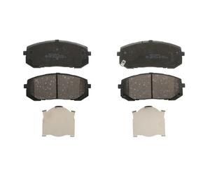 Jeu de plaquettes de frein HERTH+BUSS JAKOPARTS J3600573, avant, Contact d'avertissement