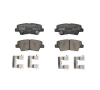 Jeu de plaquettes de frein JURID WHITE 573369JC, arrière, Céramique, Contact d'avertissement