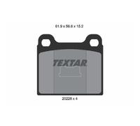 Jeu de plaquettes de frein TEXTAR 2022803, avant
