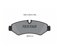 Jeu de plaquettes de frein TEXTAR 2074701, arrière