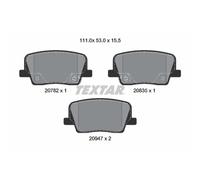 TEXTAR 2078201 Plaquettes de frein