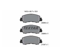 Jeu de plaquettes de frein TEXTAR 2094901, avant
