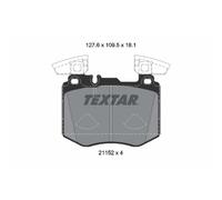 Jeu de plaquettes de frein TEXTAR 2115201, avant