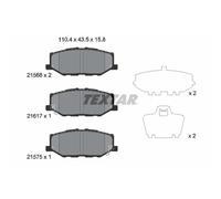 Jeu de plaquettes de frein TEXTAR 2156801, avant
