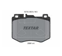 Jeu de plaquettes de frein TEXTAR 2206103, avant