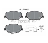 Plaquettes de frein 2216503 TEXTAR pour JEEP FIAT ALFA ROMEO