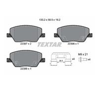 Jeu de plaquettes de frein TEXTAR 2239701, avant