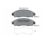 Jeu de plaquettes de frein TEXTAR 2243903, avant