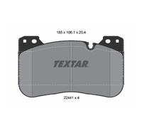 Jeu de plaquettes de frein TEXTAR 2244101, avant