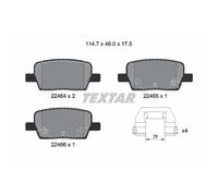 TEXTAR 2246401 Plaquettes de frein