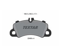 Jeu de plaquettes de frein TEXTAR 2246901, avant