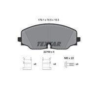 Jeu de plaquettes de frein TEXTAR 2276901, avant