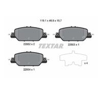 TEXTAR 2285201 Plaquettes de frein