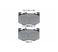 Jeu de plaquettes de frein TEXTAR 2289301, avant
