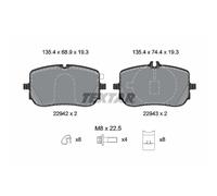 Jeu de plaquettes de frein TEXTAR 2294201, avant