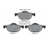 Jeu de plaquettes de frein TEXTAR 2372001, avant