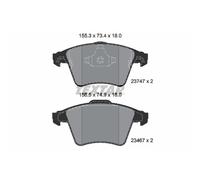 Jeu de plaquettes de frein TEXTAR 2374702, avant