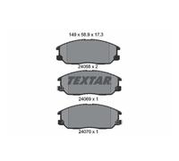 Jeu de plaquettes de frein TEXTAR 2406801, avant