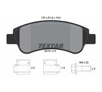 Jeu de plaquettes de frein TEXTAR 2410101, avant