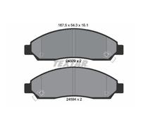 Jeu de plaquettes de frein TEXTAR 2437001, avant