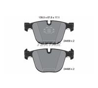 Jeu de plaquettes de frein TEXTAR 2445801, arrière