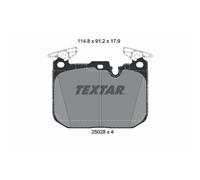 Jeu de plaquettes de frein TEXTAR 2502805, avant