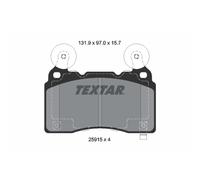 Jeu de plaquettes de frein TEXTAR 2591501, avant