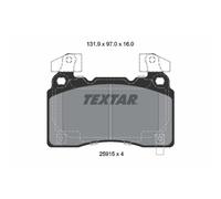 Jeu de plaquettes de frein TEXTAR 2591503, avant