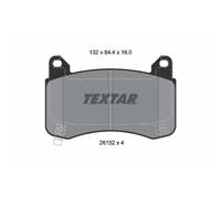 Jeu de plaquettes de frein TEXTAR 2615201, avant