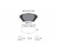 Jeu de plaquettes de frein TEXTAR 2624501