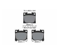 Jeu de plaquettes de frein TEXTAR 2642301, arrière