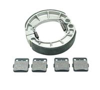 Jeu de plaquettes et de chaussures de frein compatibles avec TRX420TE TRX420TE1 Rancher ES 2007 à 2016(Front and Rear)