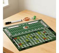 Jeu De Plateau De Dés De Football, Jeux de dés Tableau d'affichage effaçable, with 3 Dice, Jeu de Tableau de Bord en Bois à Effacer à Sec, pour soirées en Famille, Brise Glace et fêtes