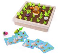 Jeu De Plateau De Mémoire En Bois Pour Enfants, Puzzle De Tri, Carottes, Récolte, Jouets De Développement, Jeux Éducatifs Interactifs Parent-Enfant, Cadeaux
