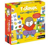 Jeu de plateau Nathan T'choupi Mon coffret 7 jeux éducatifs 2+ Noir