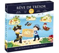 Jeu de plateau - Rêve de trésor - Version luxe - Figurines en bois - Pour enfants - Mixte