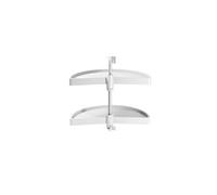 Jeu de plateaux shelvo emuca 1/2 lune pour module 900 mm en plastique blanc - 8929315 Blanc G