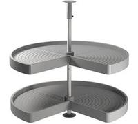 Jeu de plateaux Shelvo EMUCA 3/4 pour module 900 mm en plastique gris - 8928921 G