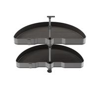 Jeu de plateaux tournants 1/2 lune anthracite Harmony - module 800 mm EMUCA