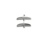 Emuca – Plateaux tournants demi-lune pour meubles d'angle de cuisine – Gris