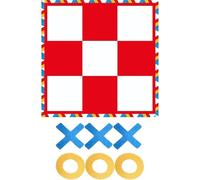 Jeu de plein air géant portable Tic Tac Toe 47x47 pouces pour enfants