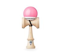 KROM - Kendama Pro Pop LOL Rose - Bilboquet Japonais - Jouet en Bois pour Adulte et Enfant - Pack : Ficelle de Rechange + Stickers offerts