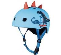 Jeu de plein air Micro Mobility Casque Dinosaure 3D avec boucle magnétique et lumière LED intégrée Taille S Multicolore