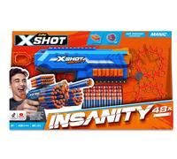 Lanceur de fléchettes - ZURU - X-SHOT Manic - Capacité 47 fléchettes - Portée 30 m - Compact et puissant