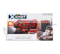 ZURU - XSHOT - Skins - Flux - Pistolet Flèches Mousse - Livré avec 8 flèches - Coloris aléaroire - Tire Jusqu’à 27 mètres - 36516