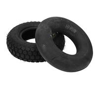 Jeu de pneus 4.10/3.50-6, pneu de scooter et chambre à air Pneu 4.10/3.50-6 avec chambre à air pour brouettes pour remorques de jardin pour chariots pour tondeuses à gazon