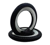 Jeu de pneus à flancs blancs 2x Kenda K333 3.50-10 51J TT + chambre à air pour Vespa PX Ape