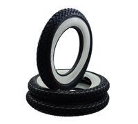 Jeu de pneus à flancs blancs 3x Kenda K333 3.50-10 51J TT pour Vespa PX Ape